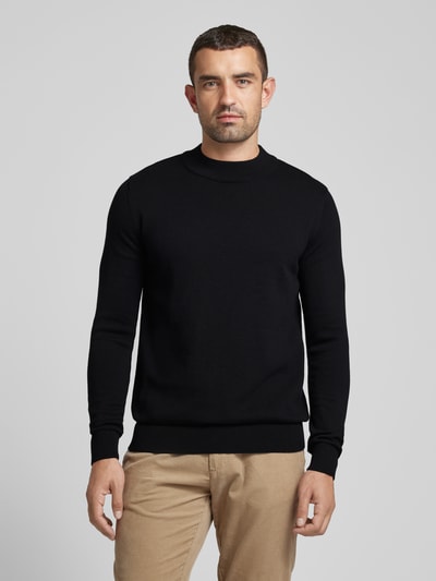 SELECTED HOMME Gebreide pullover met turtleneck, model 'ROBERT' Zwart - 4