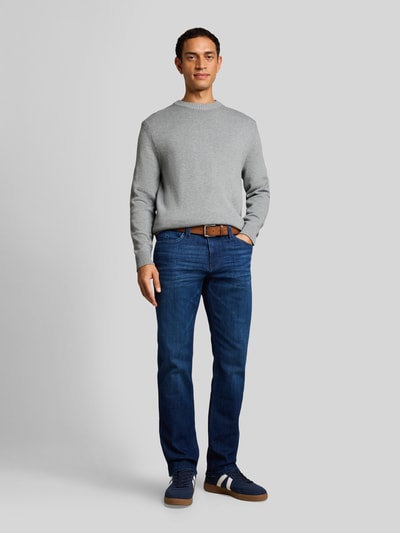 Tom Tailor Regular Fit Pullover aus reiner Baumwolle Mittelgrau 1