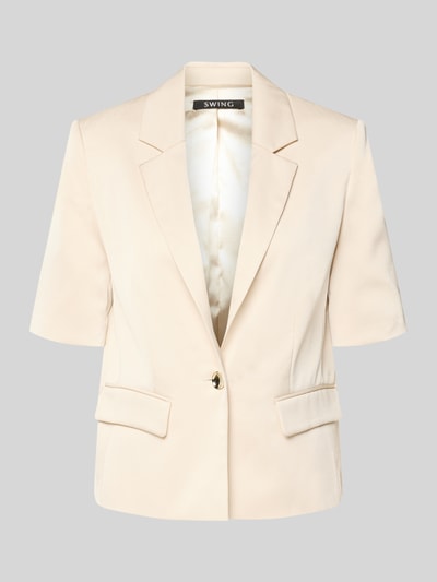 SWING Slim Fit Blazer mit 1/2-Arm Ecru 1