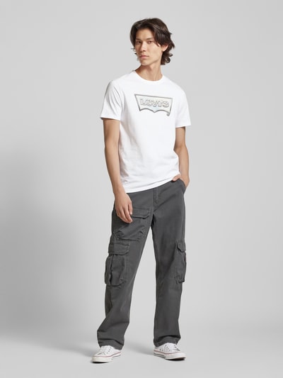 Levi's® T-Shirt mit Label-Print und Rundhalsausschnitt Weiss 1