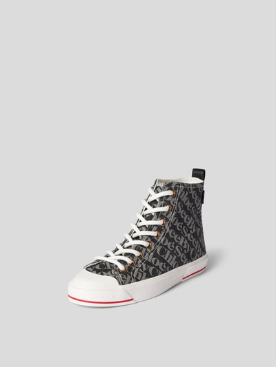 See by Chloé High Top Sneaker mit Allover-Logo Mittelgrau 2