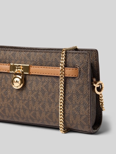MICHAEL Michael Kors Schoudertas met labelhanger, model 'HAMILTON' Donkerbruin - 3