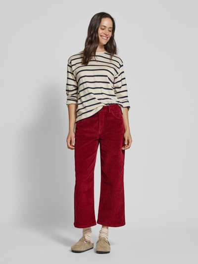 s.Oliver RED LABEL Regular fit culotte van corduroy met wijde pijpen Rood - 1