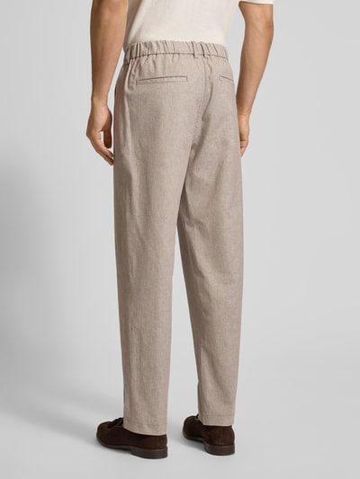 Matinique Chino met Franse steekzakken, model 'hart' Beige - 5