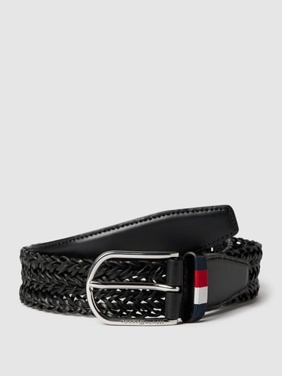 Tommy Hilfiger Ledergürtel mit Zopfmuster Modell 'BUSINESS BRAIDED' Black 1