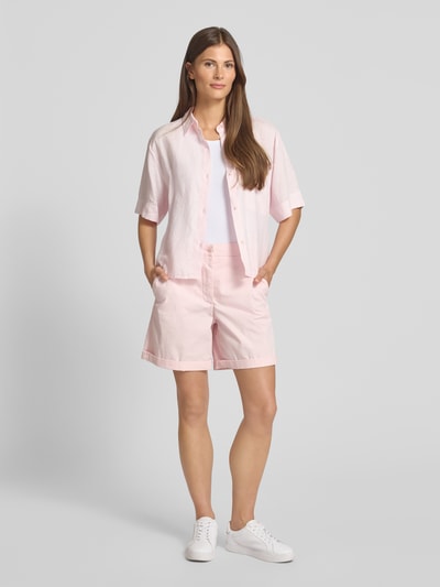 Tommy Hilfiger Relaxed Fit Hemdbluse aus reinem Leinen Rosa 1