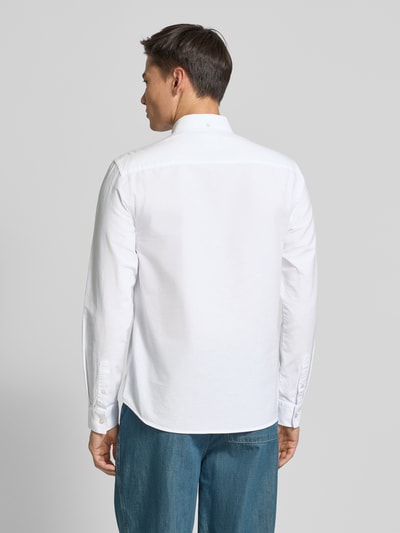 Wood Wood Regular Fit Freizeithemd mit Button-Down-Kragen Modell 'Adam' Weiss 5