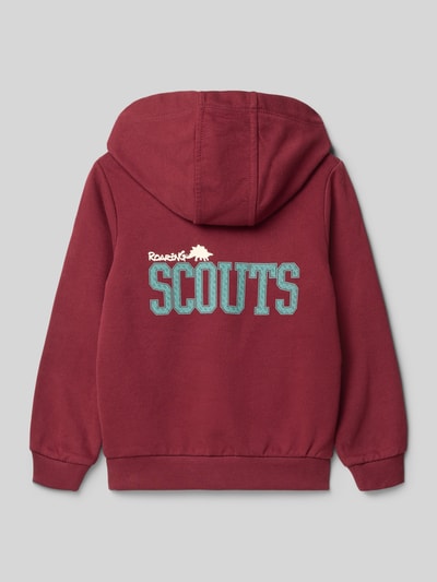 s.Oliver RED LABEL Regular Fit Sweatshirt aus Baumwoll-Mix Bordeaux 3