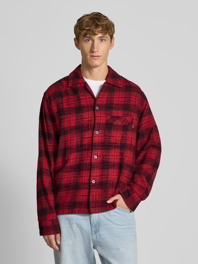 REVIEW Koszula casualowa regular fit z kołnierzykiem typu kent Czerwony 4