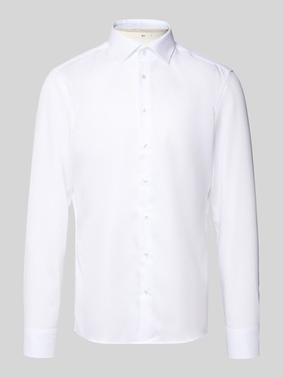 SEIDENSTICKER Slim fit zakelijk overhemd van katoen met kentkraag Wit - 2