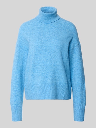 Marc O'Polo Denim Regular fit coltrui van scheerwolmix Lichtblauw - 2