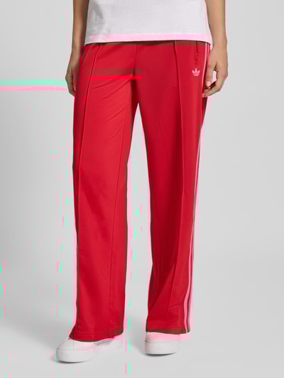 adidas Originals Trainingsbroek met elastische band en labelstitching Rood - 4