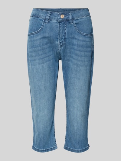 Produktfoto, Caprihose mit Eingrifftaschen von MAC, Denim-Optik, Slim-Fit, Baumwoll-Elasthan-Mix, Bundweite 38 cm, Innenbeinlänge 43 cm, Größe 36