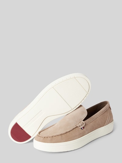 Tommy Hilfiger Loafers van rundersuède Beige - 4