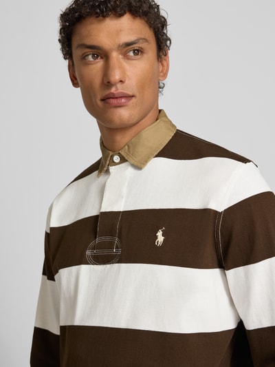 Polo Ralph Lauren Sweatshirt met labelstitching Middenbruin - 3