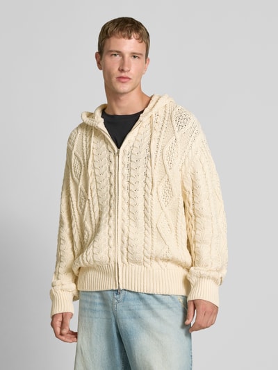 REVIEW Gebreid jack met kabelpatroon Ecru - 4