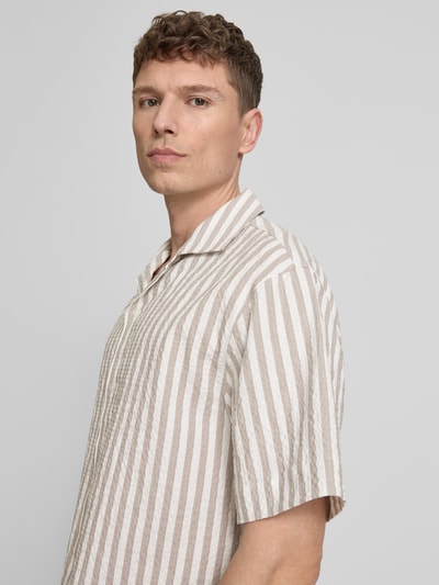 HUGO Relaxed Fit Freizeithemd aus Baumwoll-Mix Modell 'ESPINO' Hellbraun 3