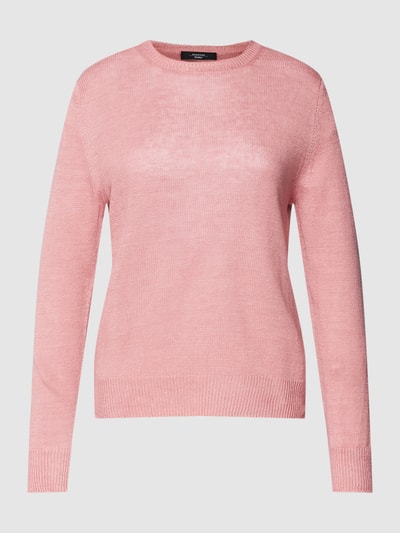 Weekend Max Mara Gebreide pullover met ronde hals, model 'ATZECO' Oudroze - 2