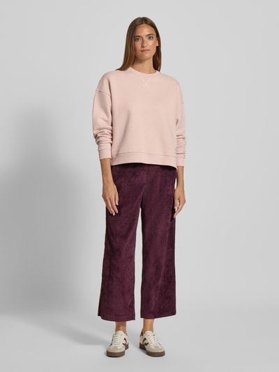 MAC Korte corduroy broek met elastische band, model 'CHIARA' Aubergine - 1