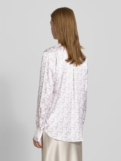 Herzensangelegenheit Regular fit blouse van zijdemix Lichtgrijs - 5