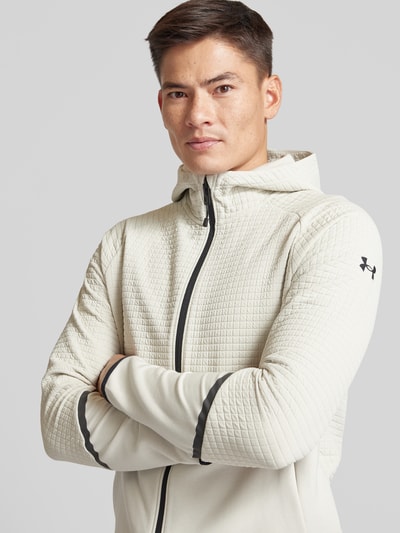 Under Armour Sweatjacke mit Label-Detail Offwhite 3