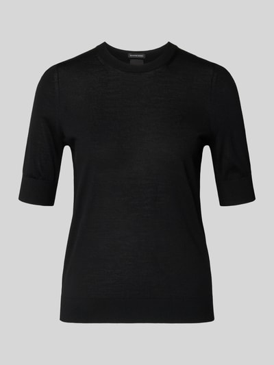 BOSS Regular Fit Pullover aus reiner Schurwolle Modell 'FARBELLA' Black 2