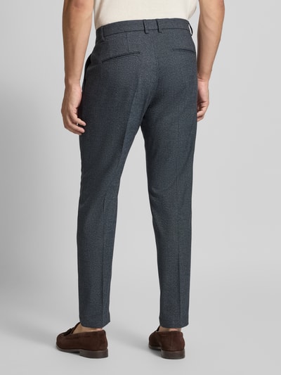 Cinque Regular fit stoffen broek met persplooien, model 'CiSalto' Marineblauw - 5