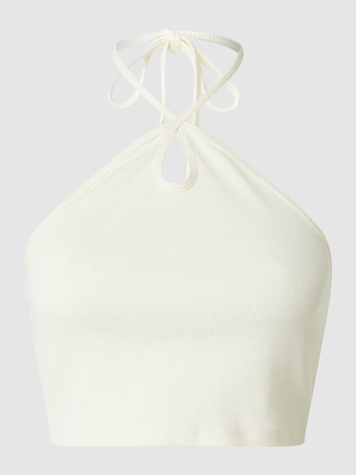 Only Crop Top mit Neckholder Modell 'Elva' Offwhite 1