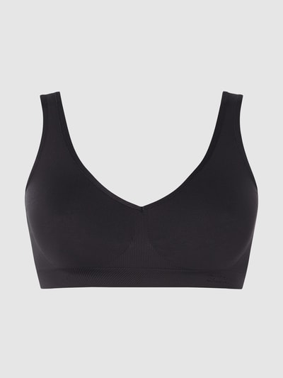 Saisei Bustier met ribstructuur  Zwart - 2