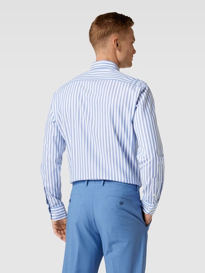 Tommy Hilfiger Tailored Business-Hemd mit Streifenmuster Modell 'ROYAL' Blau Melange 5