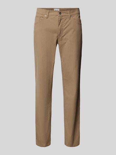 Brax Broek met achterzakken, model 'Cadiz' Camel - 2