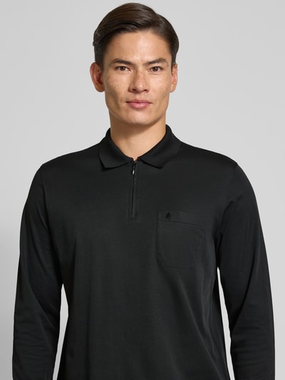 RAGMAN Poloshirt met borstzak Zwart - 3