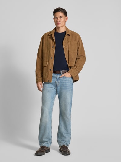 Tommy Hilfiger Slim fit shirt met lange mouwen van katoenmix Marineblauw - 1