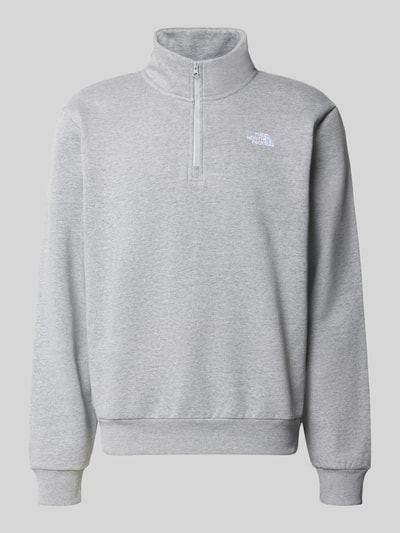 Produktfoto, Regular Fit Sweatshirt mit Troyer Modell "EVOLUTION" van The North Face, katoenmix, elastische boordjes, logostitching, heren
