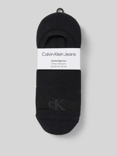 Calvin Klein Jeans Füßlinge mit elastischem Rippenbündchen im 2er-Pack Black 3