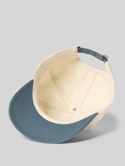 Produktfoto, Cap mit Label-Stitching von The North Face aus Baumwoll-Mix, cremefarben mit blauem verstärktem Schirm, verstellbarer Riegel