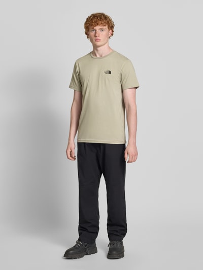 The North Face T-Shirt mit Label-Print Hellgrau 1