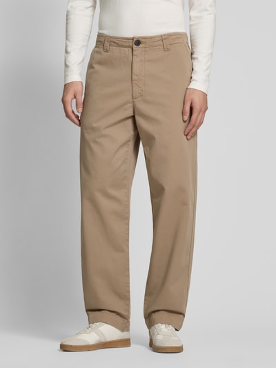 ANNARR Straight leg chino met riemlussen, model 'STORM' Beige - 4