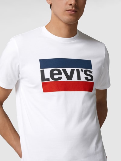 Levi's® Jeansy o kroju slim tapered fit z naszywką z logo model ‘LOBALL’ Biały 3