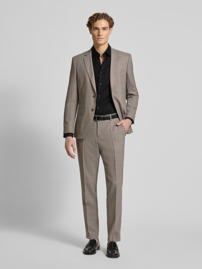 BOSS Slim Fit Businesshemd aus Baumwoll-Mix Modell 'HANK' Black 1