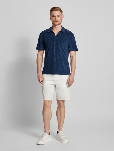 Jack & Jones Premium Poloshirt van badstof, model 'TERRY' Marineblauw - 1