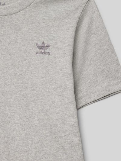 adidas Originals T-shirt met labelstitching Middengrijs gemêleerd - 2