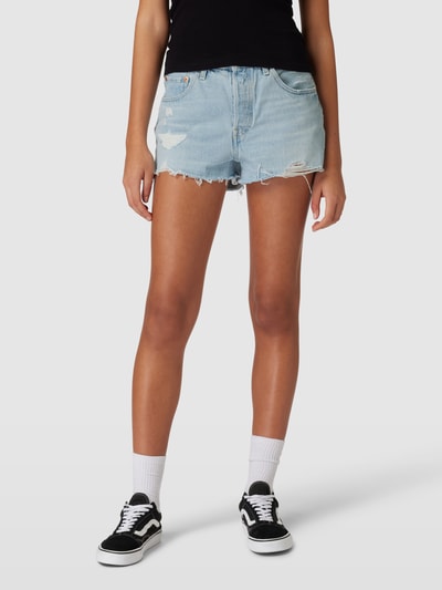 Levi's® Jeansshorts im Used-Look Hellblau 4