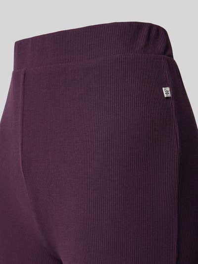 Marc O'Polo Ausgestellte Leggings in Ripp-Optik Bordeaux 2