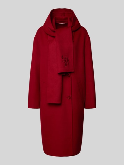 Liu Jo White Mantel mit Kapuze Dunkelrot 2