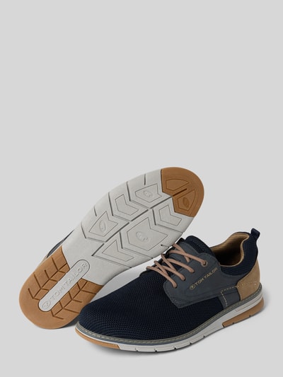 Tom Tailor Low Top Sneaker mit Lederoptik-Details Modell 'DYLAN' Marine 4