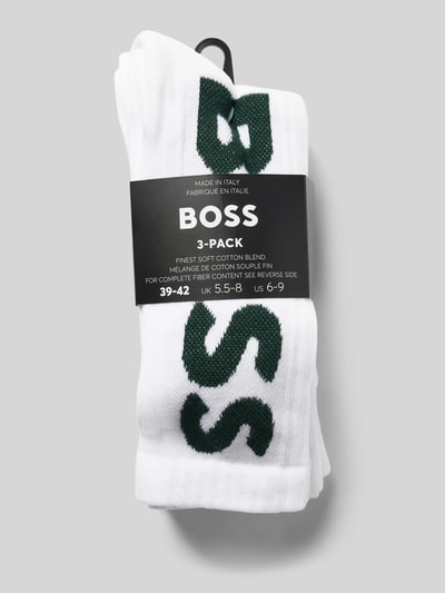 BOSS Socken mit Label-Detail im 3er-Pack Weiss 3