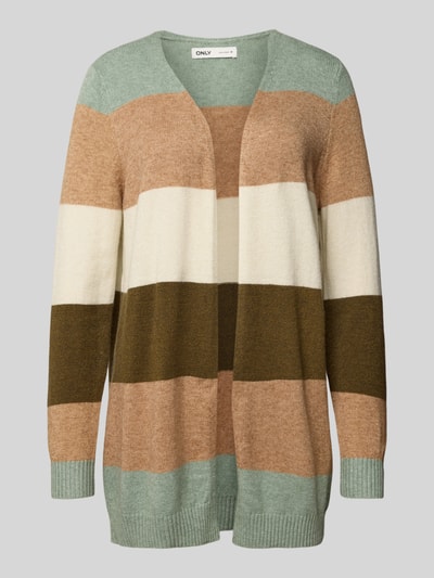 Only Regular Fit Cardigan aus Viskose-Mix Modell 'LESLY' Schilf Melange 2