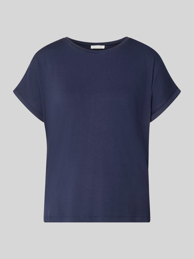 Christian Berg Woman T-Shirt aus Viskose-Mix mit Rundhalsausschnitt Dunkelblau 2