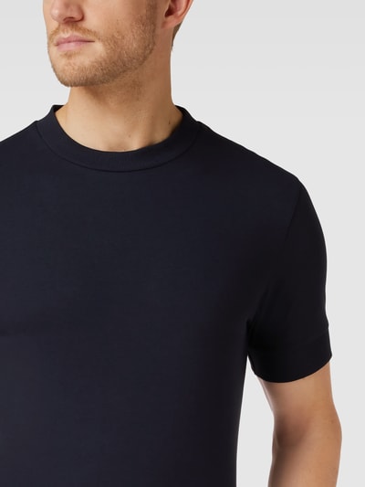 Drykorn T-Shirt mit Label-Detail Modell 'ANTON' Marineblau 3